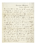 Superb Abraham Lincoln Autograph Letter Signed as President, Regarding Possible War Profiteering During the Civil War -- ''...I expected that when...the price of a...gun was fixed, it would stand...''
